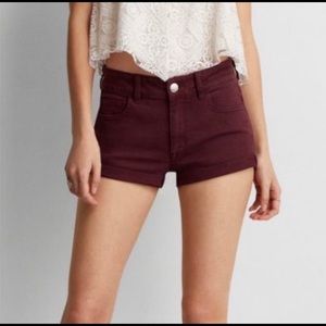 Maroon American Eagle Shorts